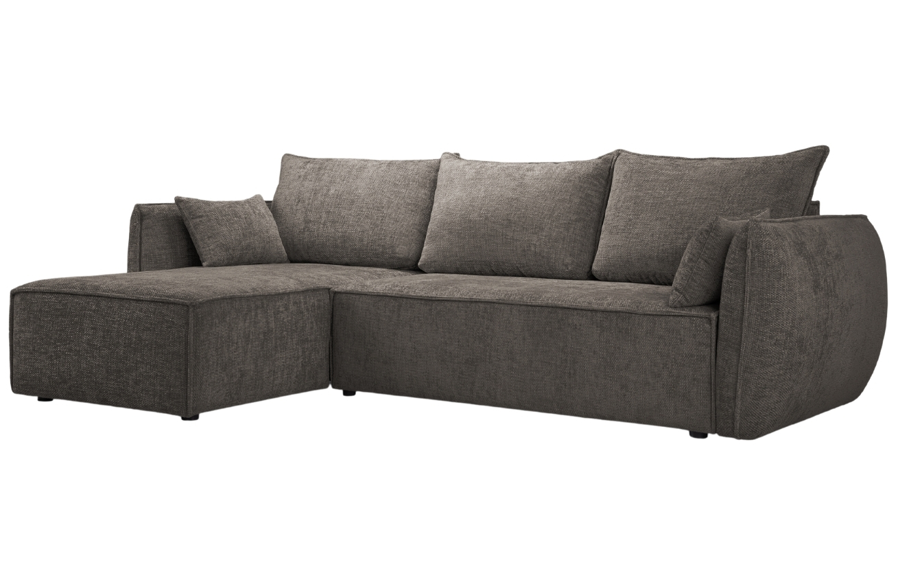 Šedá čalouněná rohová rozkládací pohovka Windsor & Co Eris 252 cm, levá