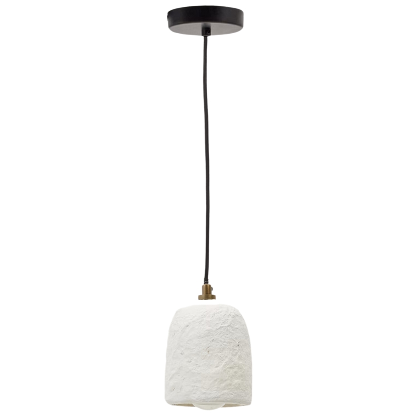 Bílé závěsné světlo Kave Home Ullaro 11,5 cm