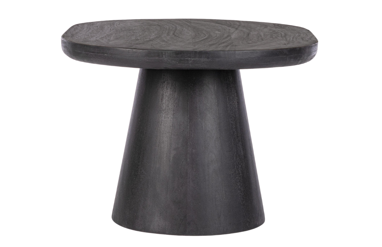 Černý dřevěný konferenční stolek Bizzotto Fuji 80x56 cm