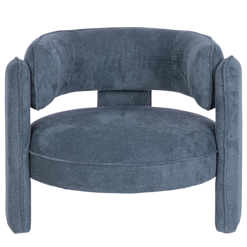 Modré čalouněné křeslo Bizzotto Aisha