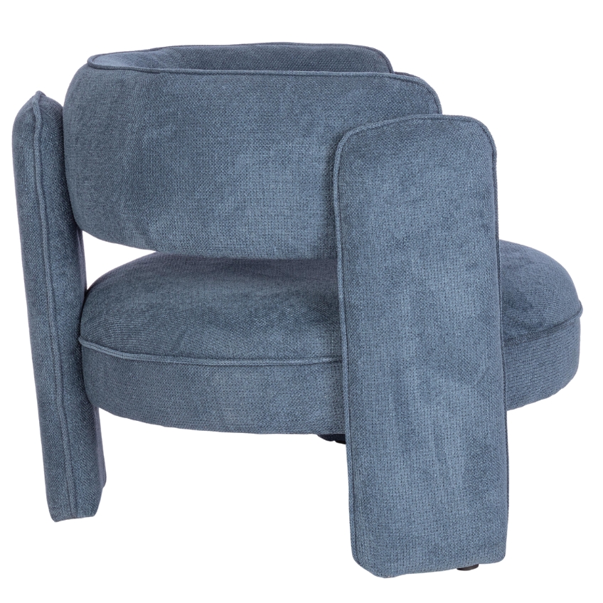 Modré čalouněné křeslo Bizzotto Aisha