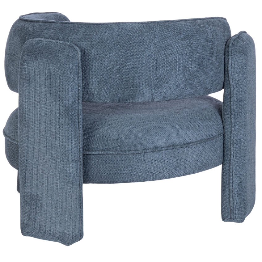 Modré čalouněné křeslo Bizzotto Aisha