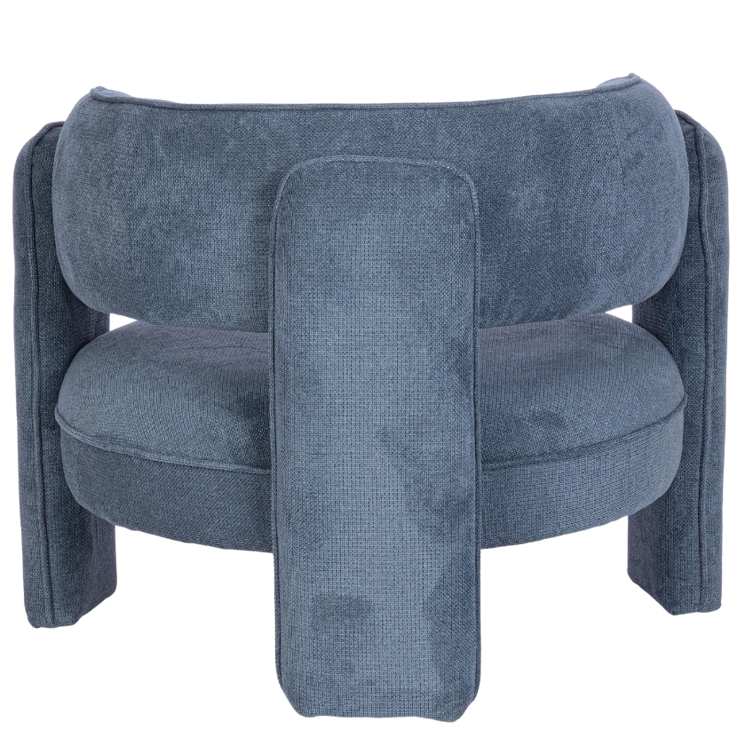 Modré čalouněné křeslo Bizzotto Aisha