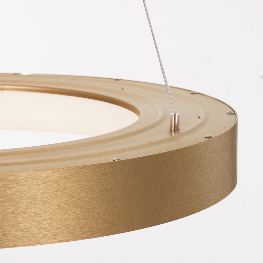 Zlaté závěsné LED světlo Nova Luce Rando Thin 60 cm