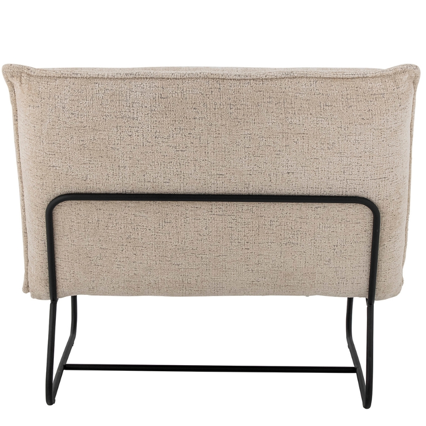 Béžové bouclé lounge křeslo Bloomingville Cape