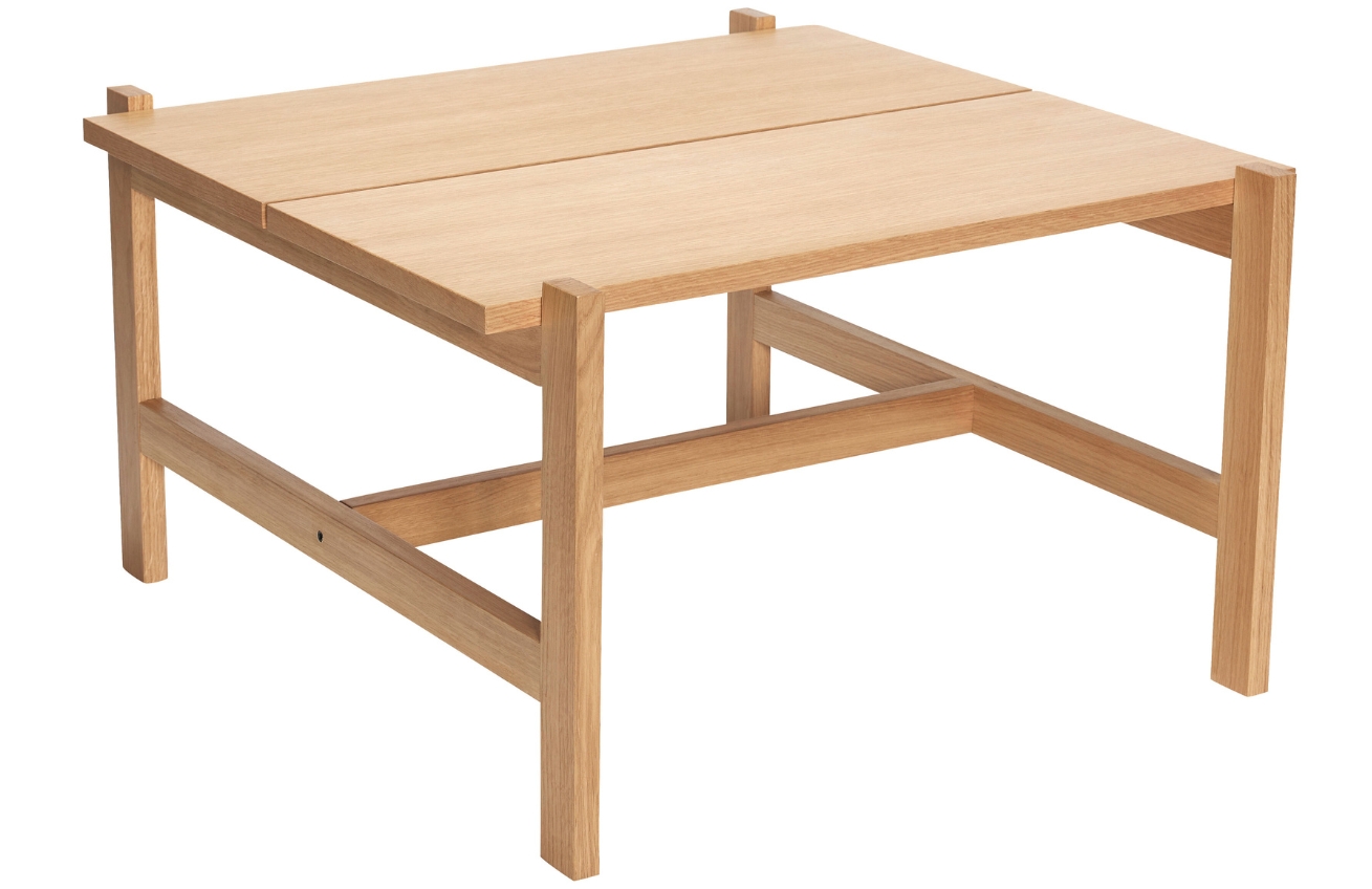 Dubový konferenční stolek Hübsch Dash 80 x 80 cm