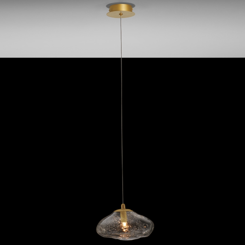 Skleněné závěsné světlo Nova Luce King 20 cm