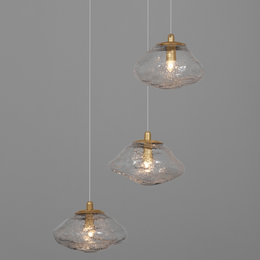 Skleněné závěsné světlo Nova Luce King 35 cm