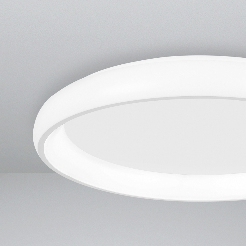 Bílé kovové stropní LED světlo Nova Luce Albi 61 cm
