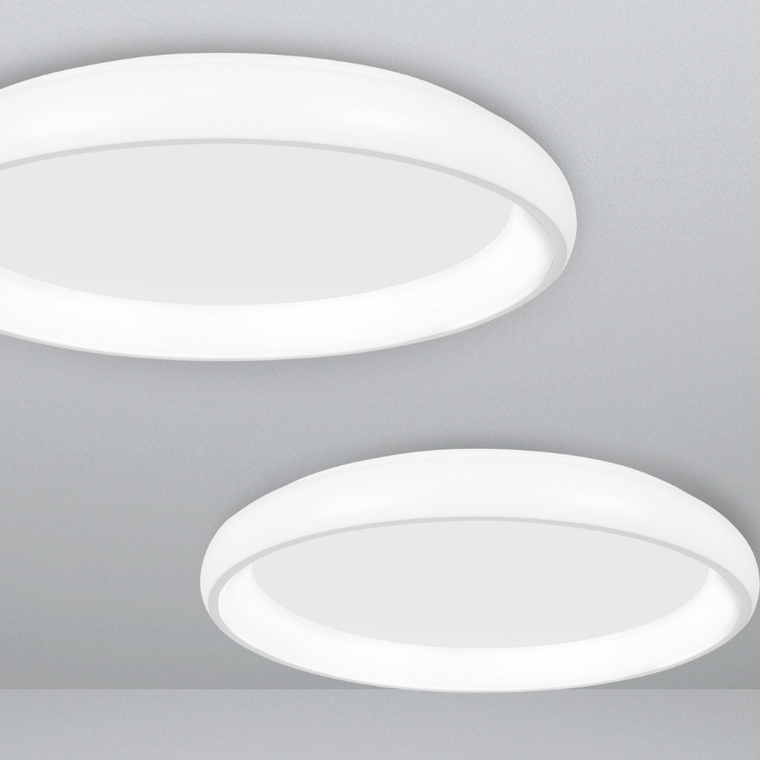 Bílé kovové stropní LED světlo Nova Luce Albi 81 cm