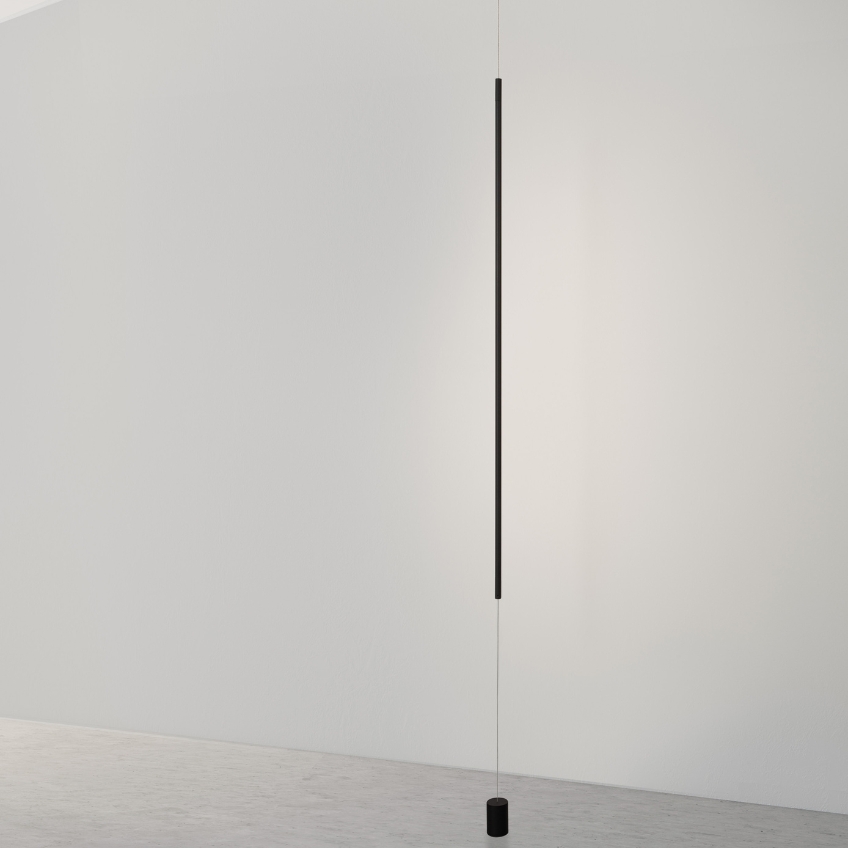 Černé kovové závěsné LED světlo Nova Luce Elettra 7 cm