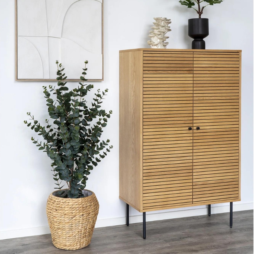 Nordic Living Dubová skříň Serenity 130 x 80 cm