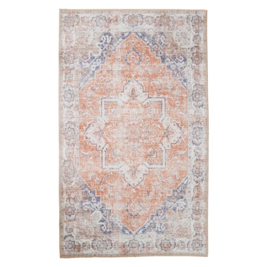 Nordic Living Oranžovo-modr&yacute; koberec Legaro 160 x 230 cm