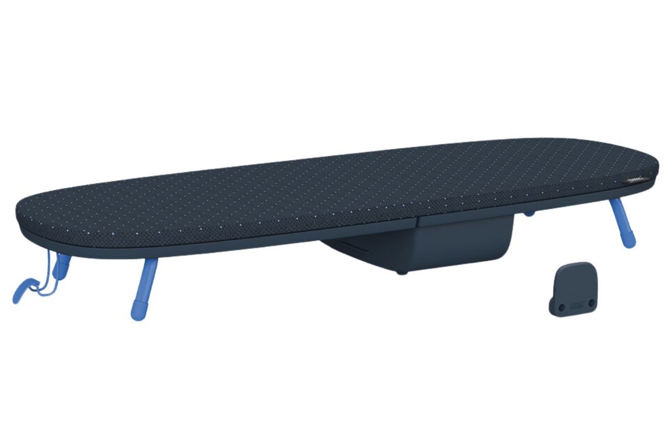 Modré stolní žehlící prkno Pocket Plus