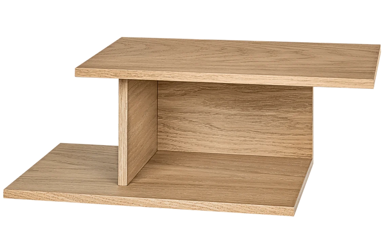 noo.ma Dubový závěsný noční stolek Tann 50 x 26 cm, levý