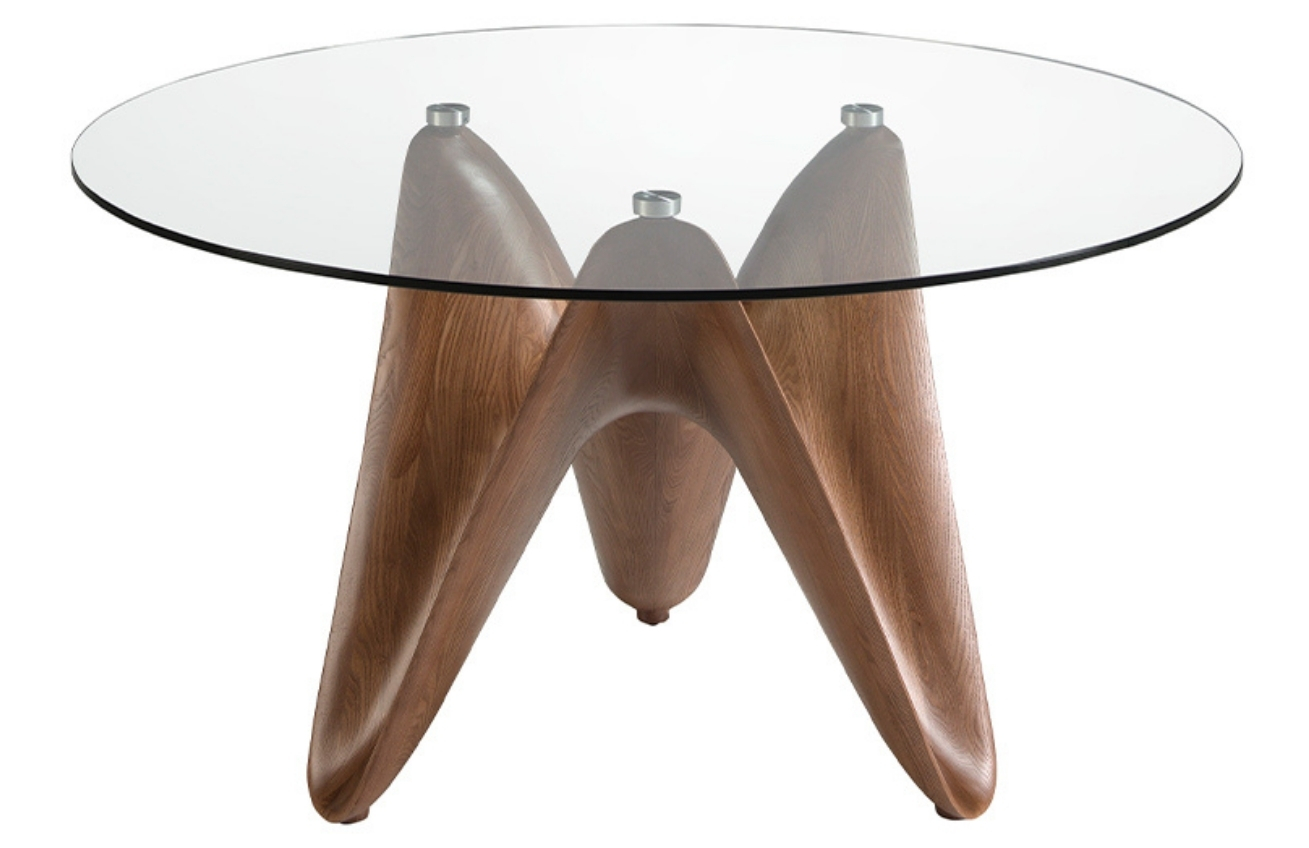 Skleněný jídelní stůl Angel Cerdá No. 1126, 130 cm