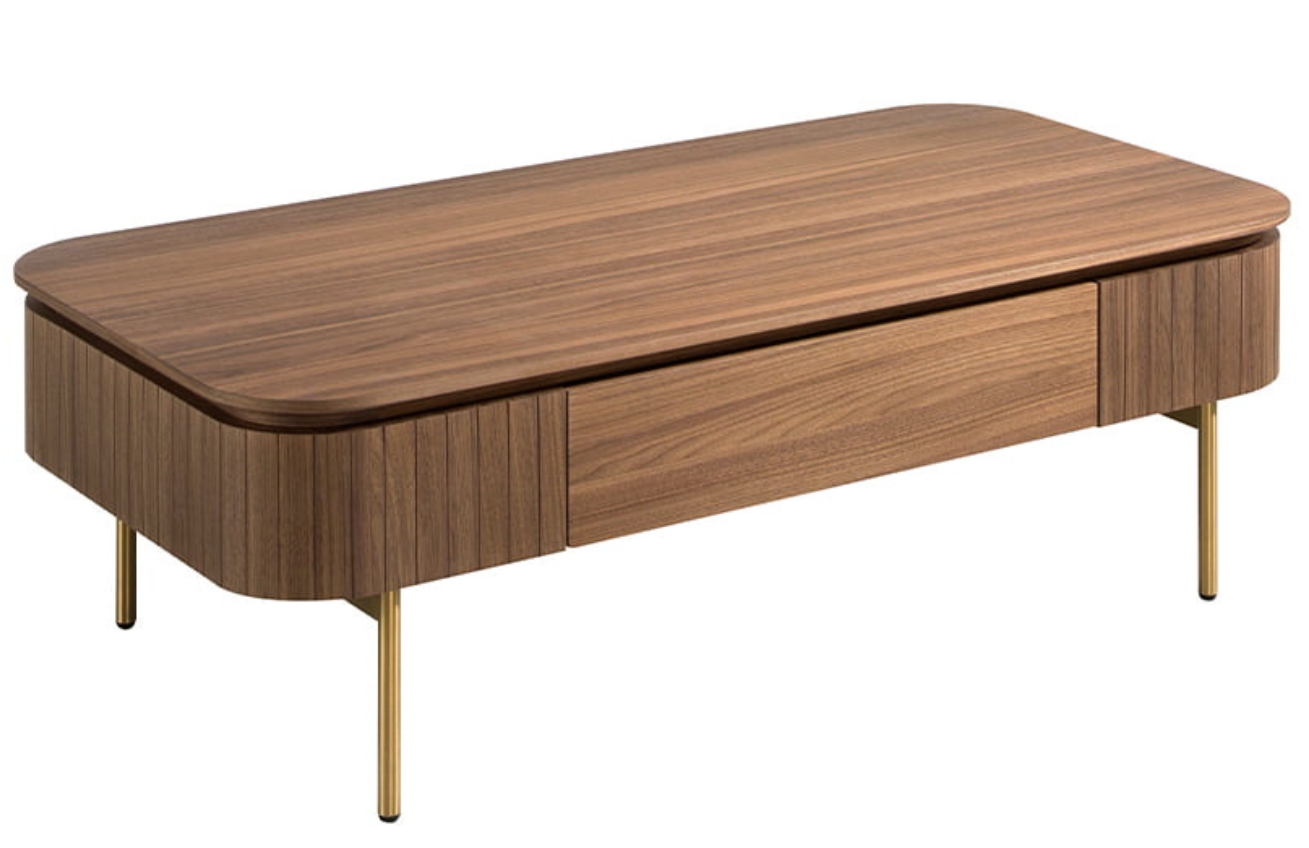 Ořechový konferenční stolek Angel Cerdá No. 2108, 120 x 60 cm