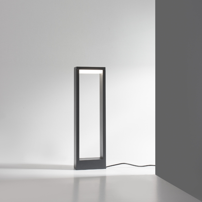 Tmavě šedé kovové venkovní sloupkové LED světlo Nova Luce Bliss 50 cm