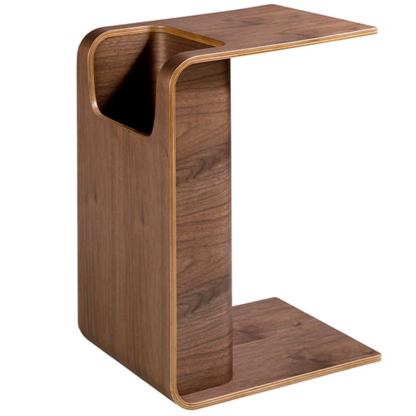 Ořechový odkládací stolek Angel Cerdá No. 2110, 61 x 35 cm