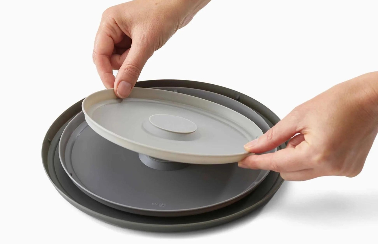 Sada nerezových misek se silikonovými víky Nest Prep&Store