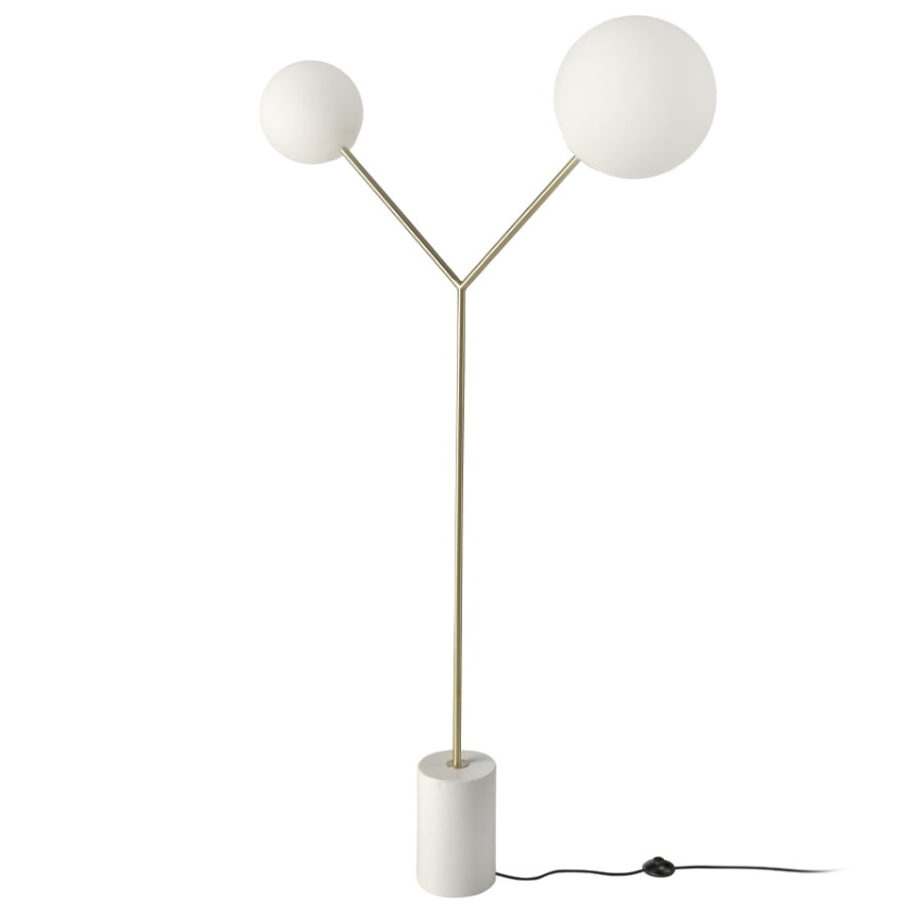 Bílá stojací lampa Angel Cerdá No. 8048, 192 cm