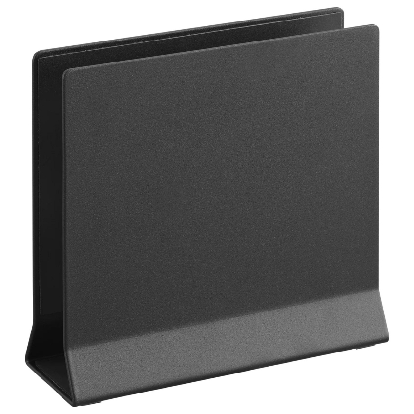 Černý kovový stojan na notebook Yamazaki Slim 16 x 5,7 cm