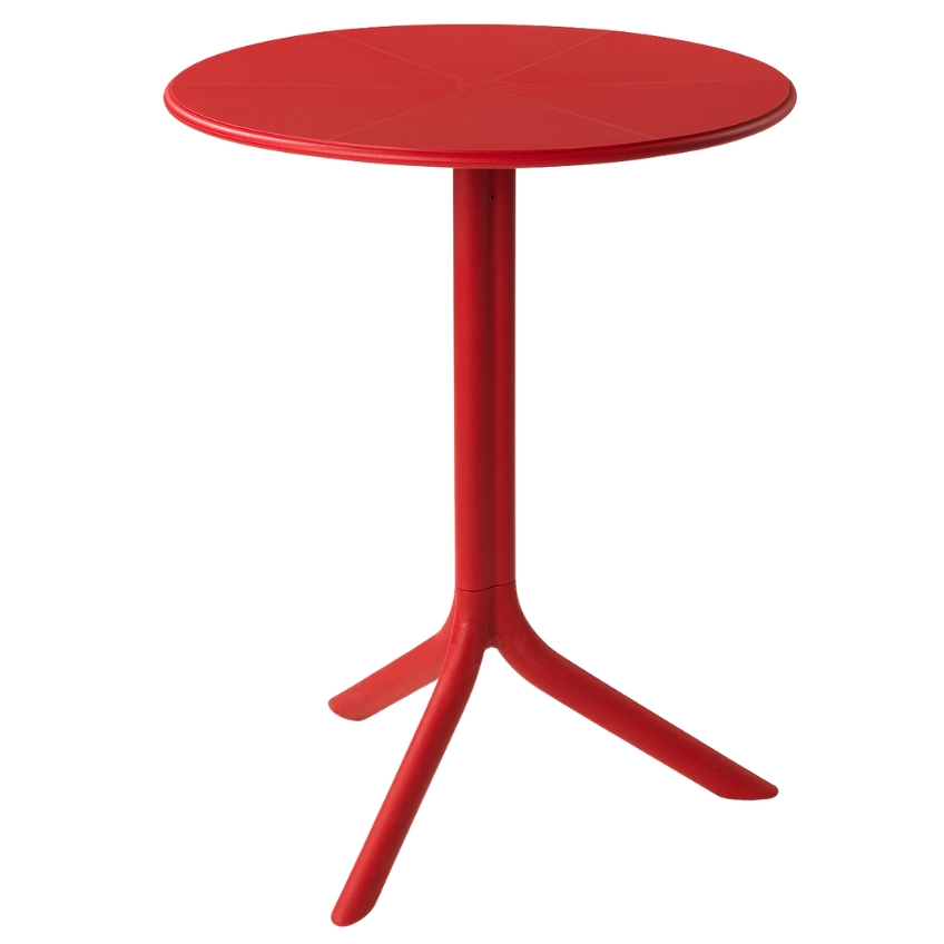Nardi Červený plastový zahradní stůl Spritz 60,5 cm
