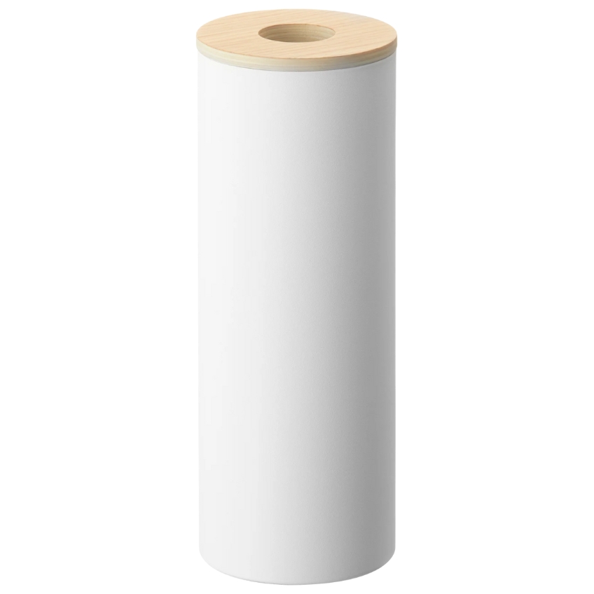 Bílý kovový box na ubrousky Yamazaki Rin 9,2 cm