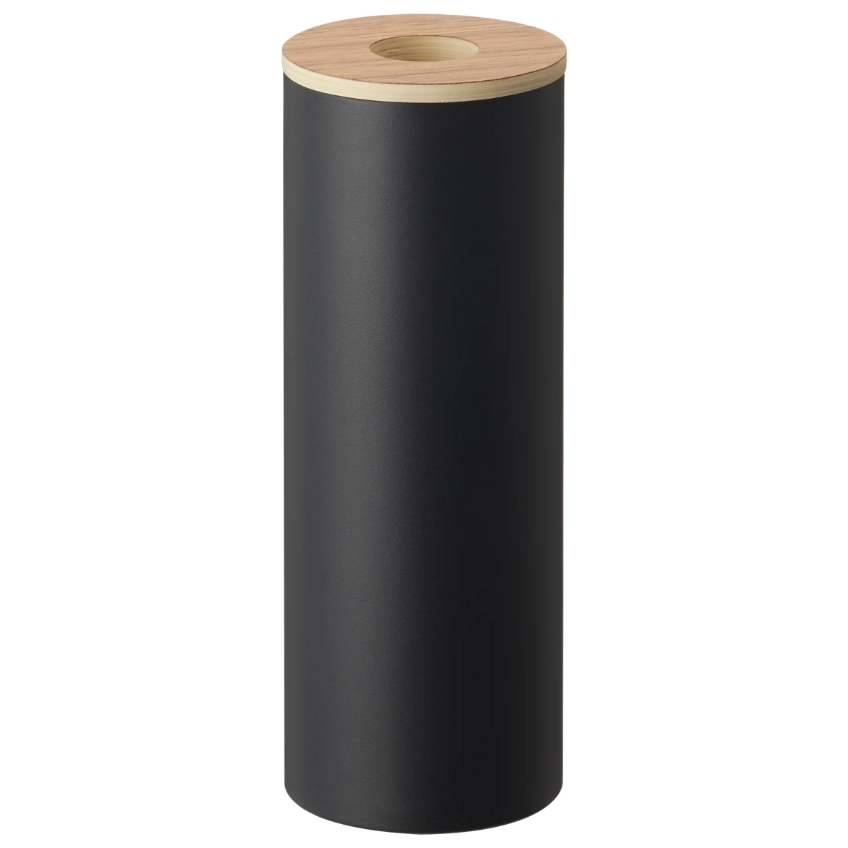 Černý kovový box na ubrousky Yamazaki Rin 9,2 cm