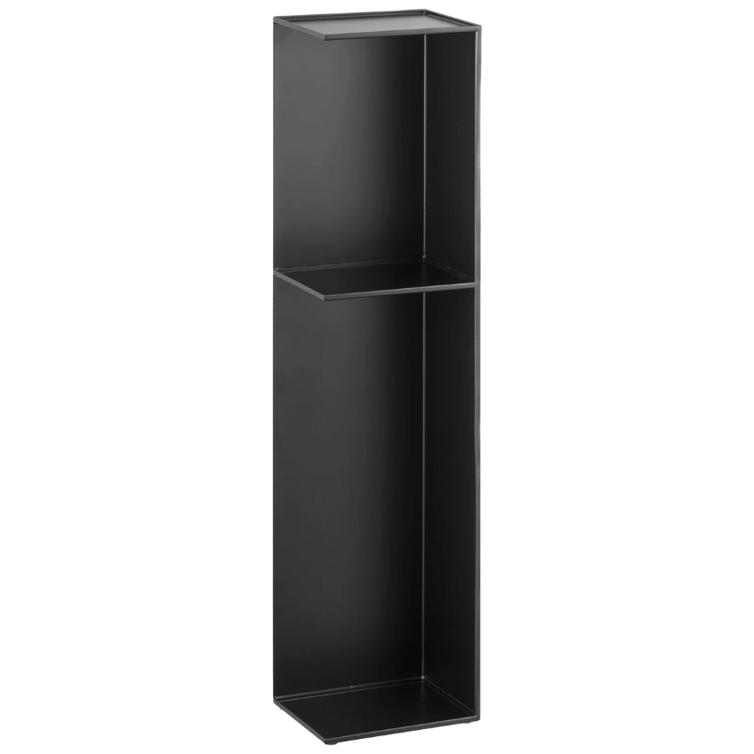 Černý kovový organizér na toaletu Yamazaki Tower 70,5 cm
