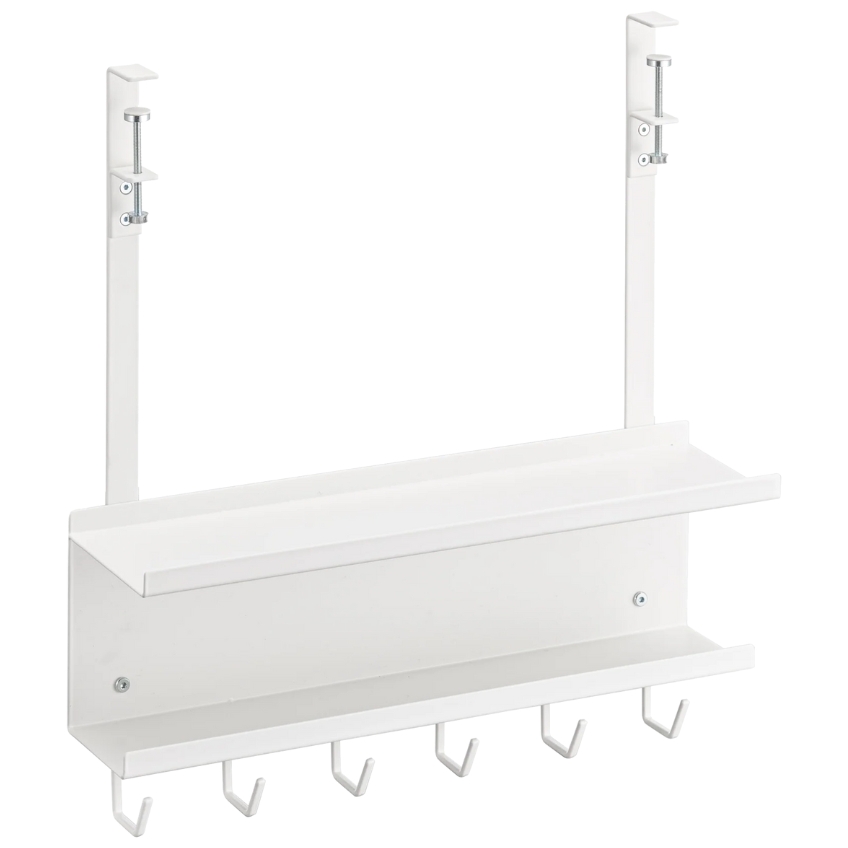 Bílý kovový organizér na kabely Yamazaki Smart 43 x 11,5 cm