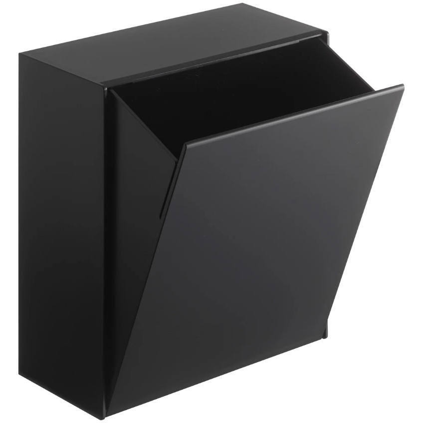 Čern&yacute; kovov&yacute; &uacute;ložn&yacute; box Yamazaki Film Hook 20 x 17 cm