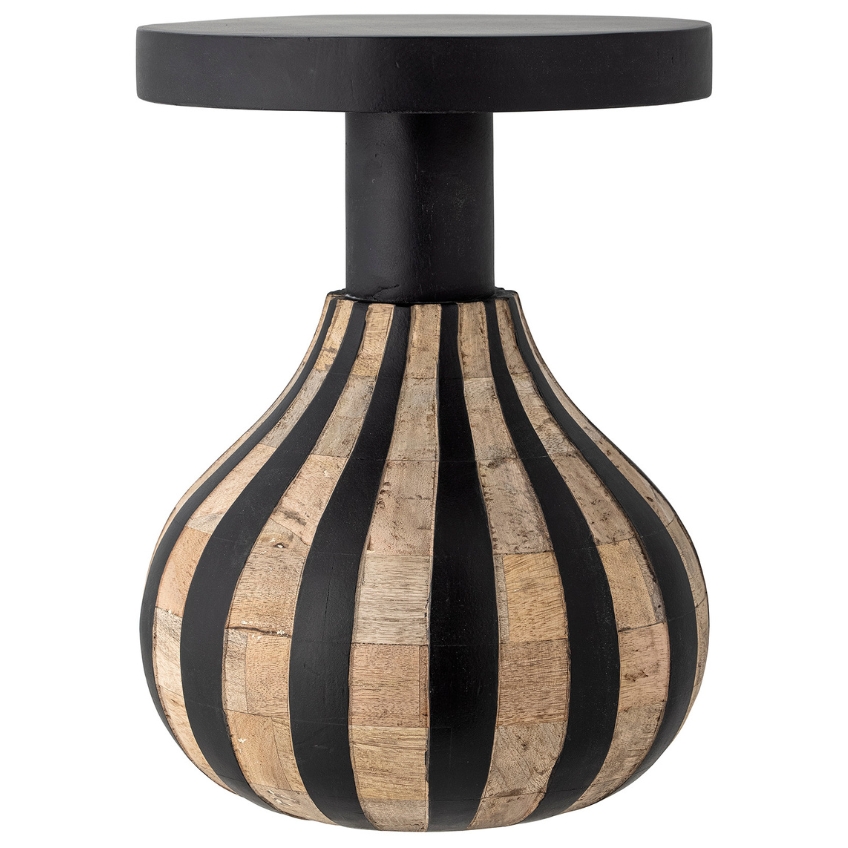 Černý dřevěný odkládací stolek Bloomingville Aloise 29,5 cm