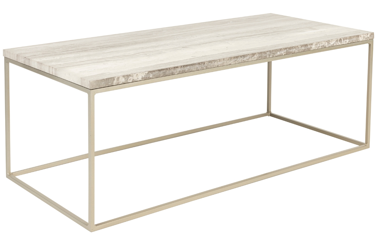 &Scaron;ed&yacute; mramorov&yacute; konferenčn&iacute; stolek ZUIVER STRAY 91 x 41 cm