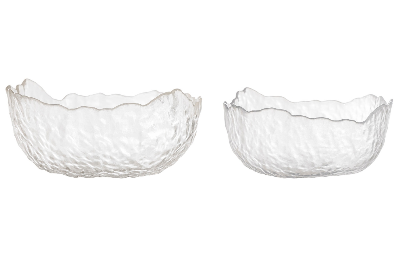 Set dvou skleněných misek Bloomingville Hewan 16,5/19 cm