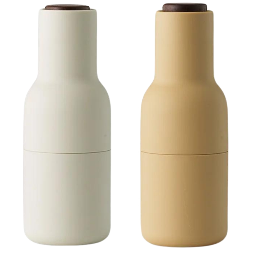 Audo CPH Set dvou béžovo žlutých keramických mlýnků na sůl a pepř AUDO GRINDER 20,5 cm
