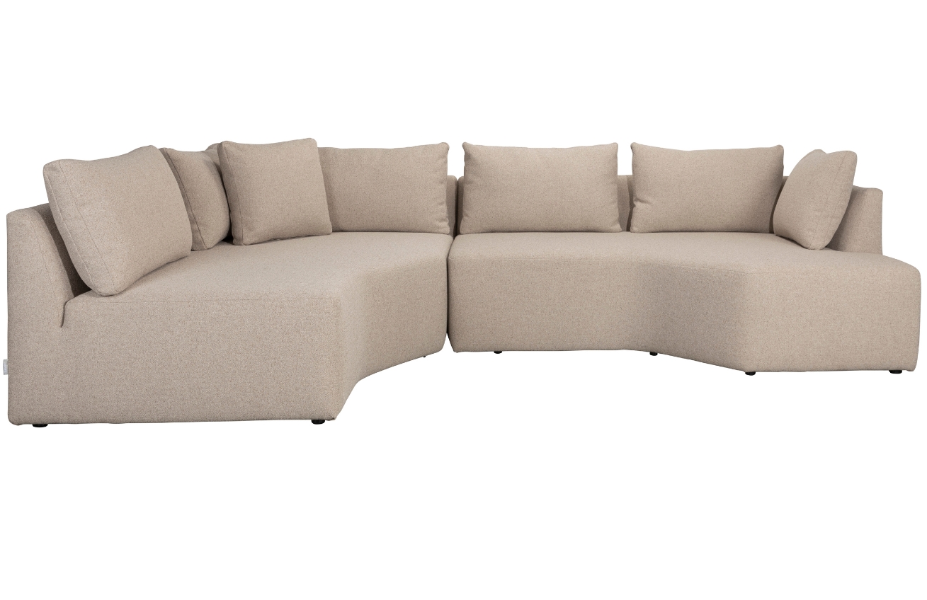 Béžová čalouněná rohová pohovka ZUIVER PROSPER 355 cm, levá