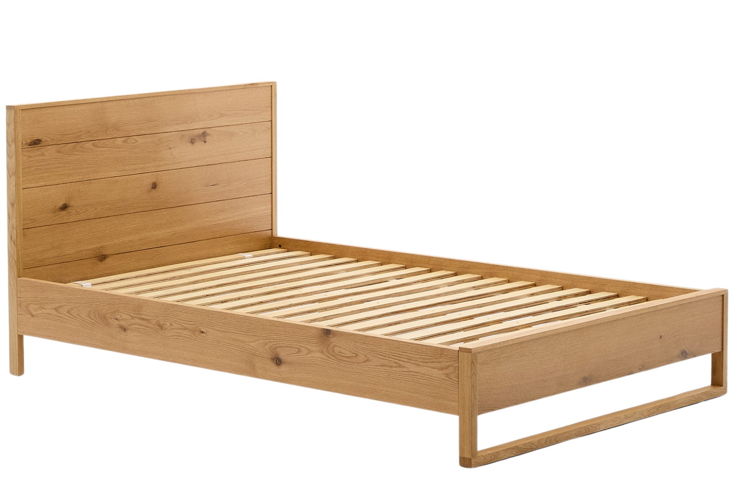 Kave Home Dubová jednolůžková postel Alguema 90 x 200 cm