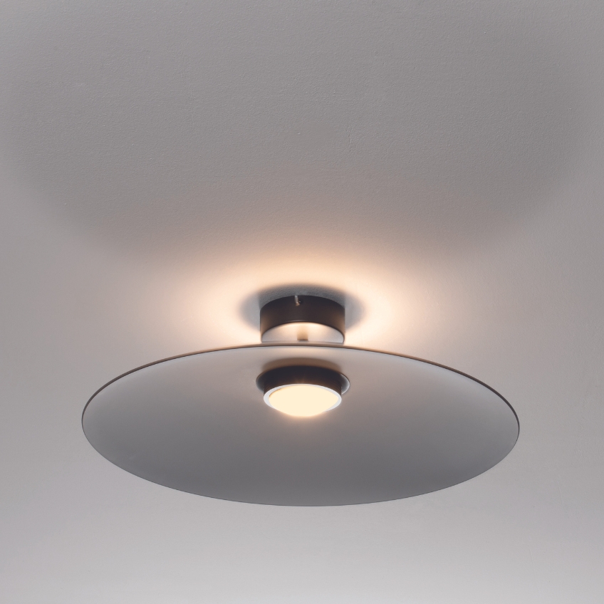 Kouřově šedé skleněné stropní LED světlo Nova Luce Polifemo 60 cm