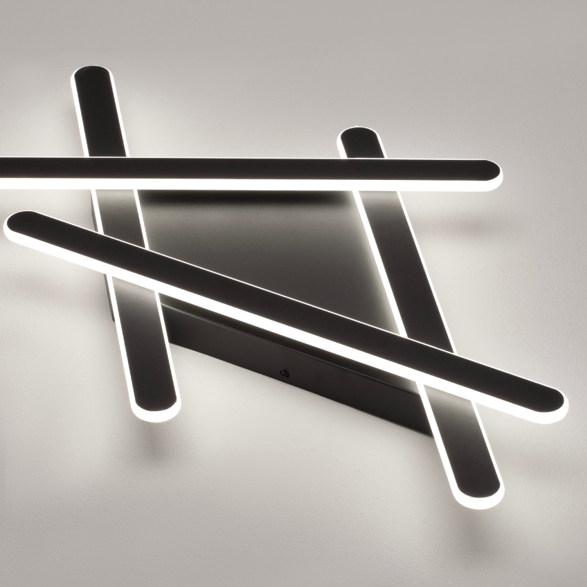 Černé kovové stropní LED světlo Nova Luce Willow 75 x 59 cm