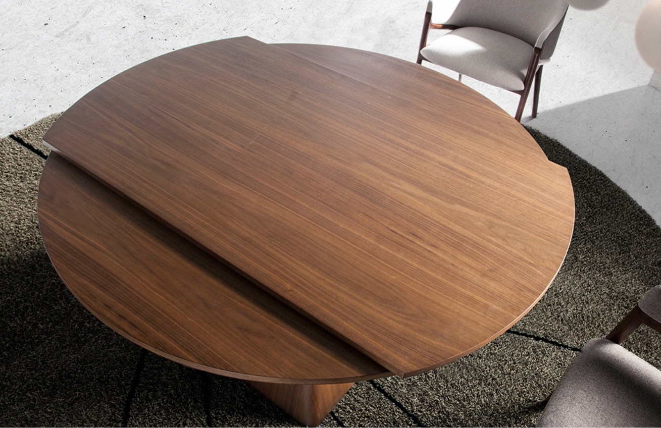 Ořechový rozkládací jídelní stůl Angel Cerdá No. 1081, 80/140 x 80 cm -fv-interier-25