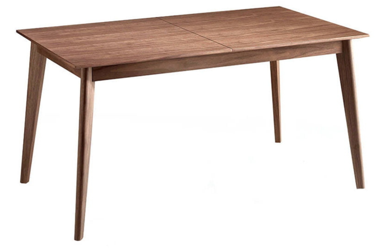 Ořechový rozkládací jídelní stůl Angel Cerdá No. 1008, 150/200 x 85 cm