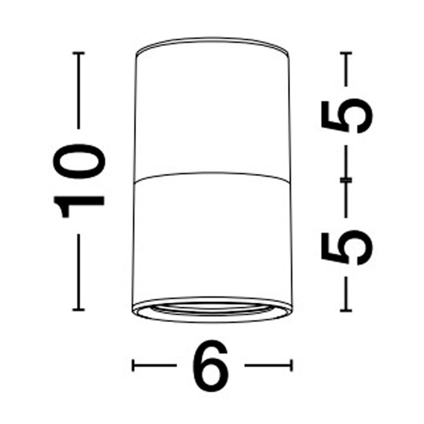 Černo-zlaté kovové bodové světlo Nova Luce Picto
