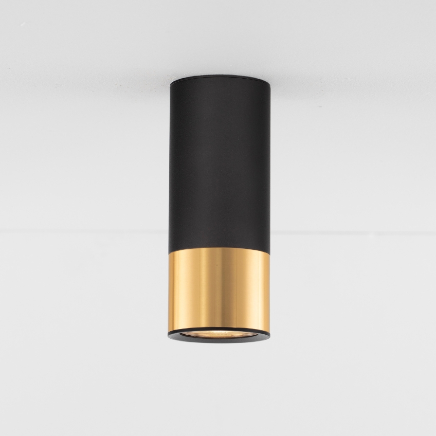 Černo-zlaté kovové bodové světlo Nova Luce Picto II.