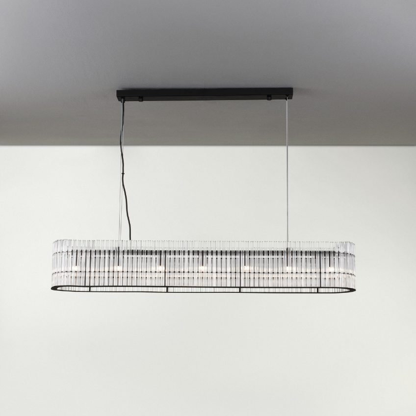 Skleněné závěsné světlo Nova Luce Barok 110 cm