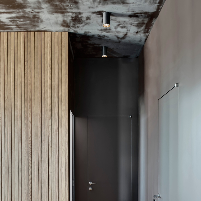 Černé kovové bodové světlo Nova Luce Marupe