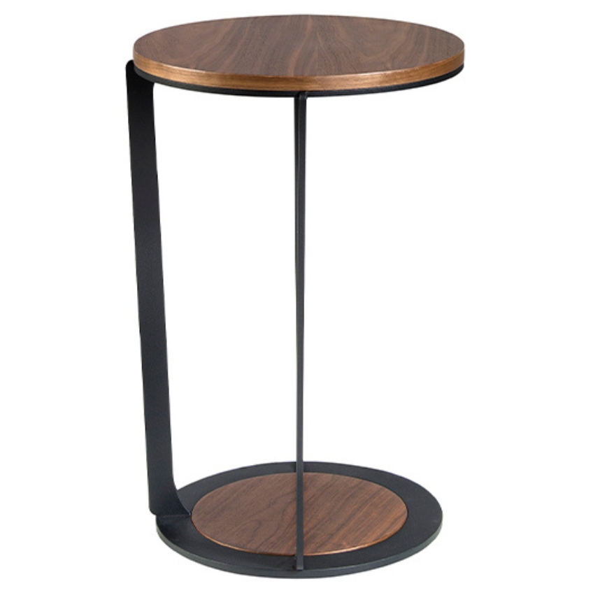 Ořechový odkládací stolek Angel Cerdá No. 2116, 38 cm