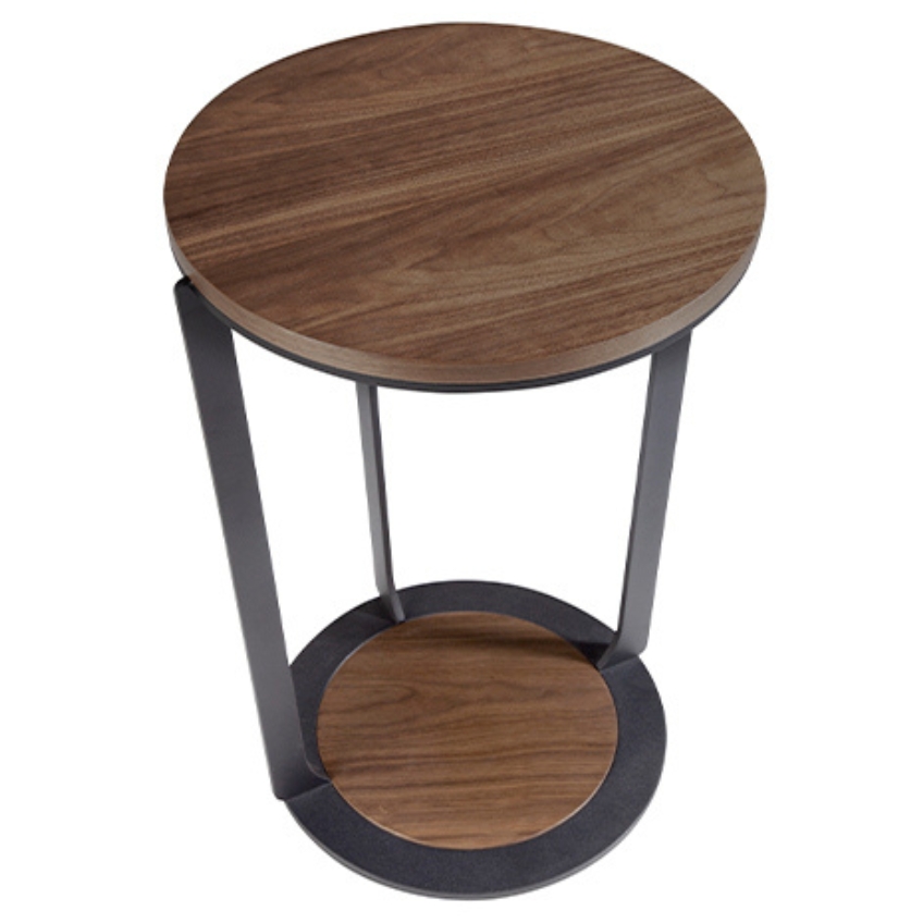 Ořechový odkládací stolek Angel Cerdá No. 2116, 38 cm