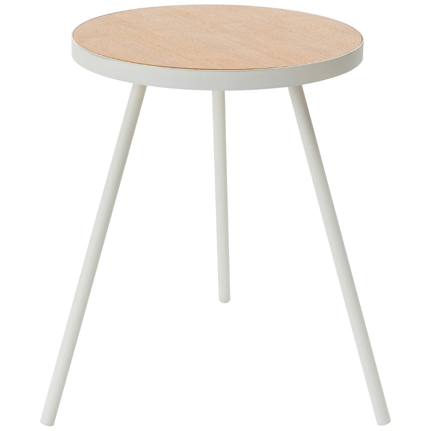 Bílý kovový odkládací stolek Yamazaki Tower 38,5 cm