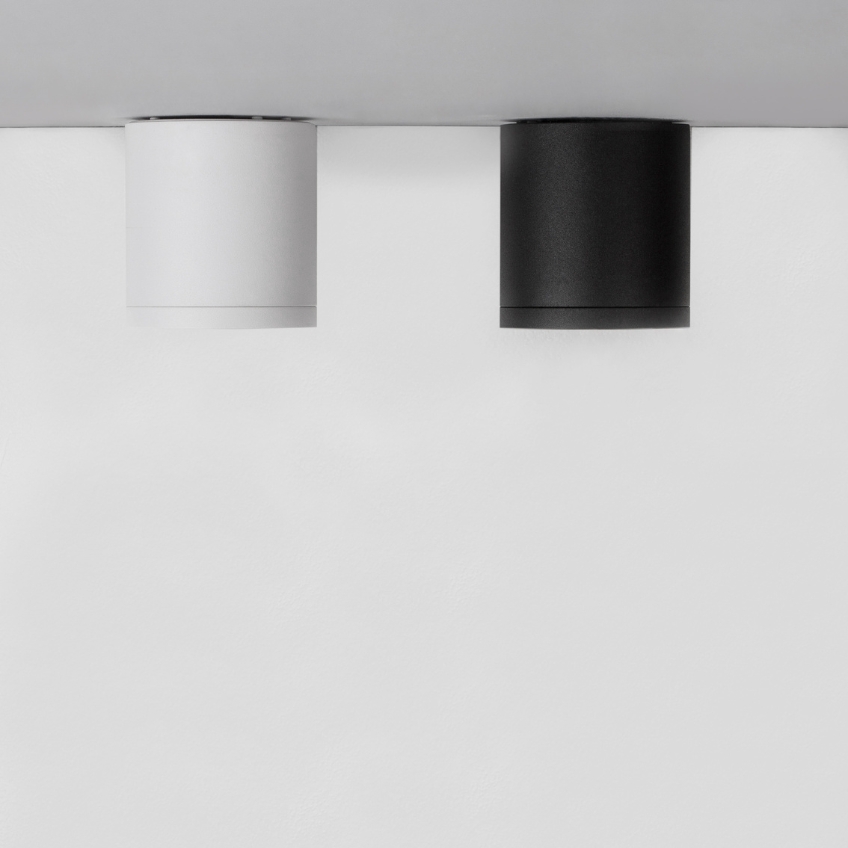 Černé kovové stropní LED světlo Nova Luce Garf 7 cm